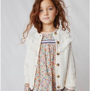 Mini Boden Lace Trim Woven Dress